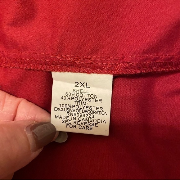 MAGELLAN Outdoors Angler Fit Red Short Sleeve Fishing‎ Shirt Men’s 2XL - Picture 9 of 10